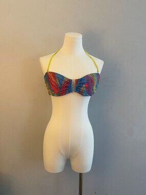 Colorblock Bikini Swim Top Size Large